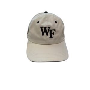 Ahead Wake Forest Hat Cream Slideback Unstructured Arnold Palmer Demon Deacons